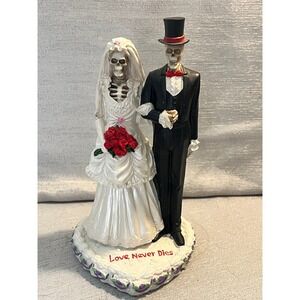 Veronese Love Never Dies Skeleton Wedding Couple Figurine WU75571AA Gothic Decor